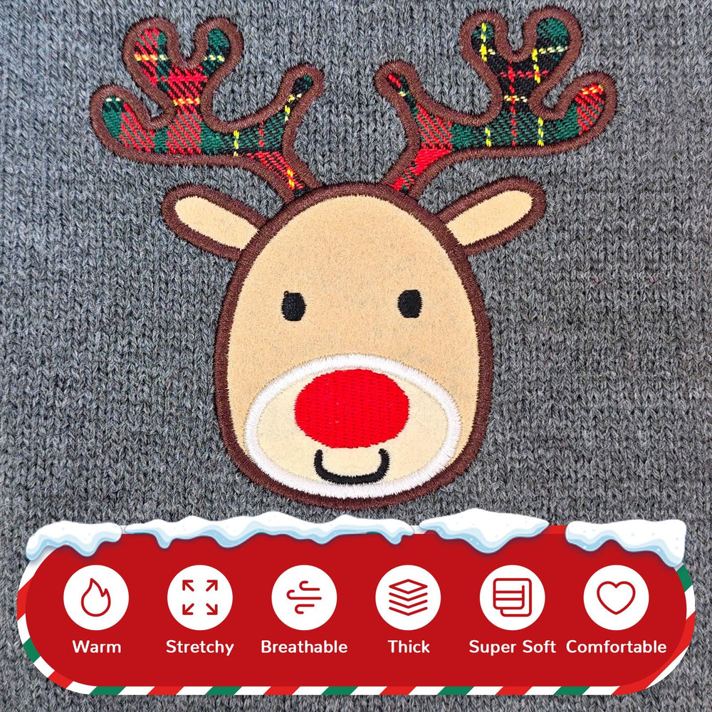 Petcare reindeer Christmas dog sweater packaged gift-ready presentation