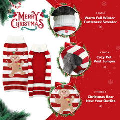 PETCARE soft-knit dog sweater provides breathable warmth for winter outings.