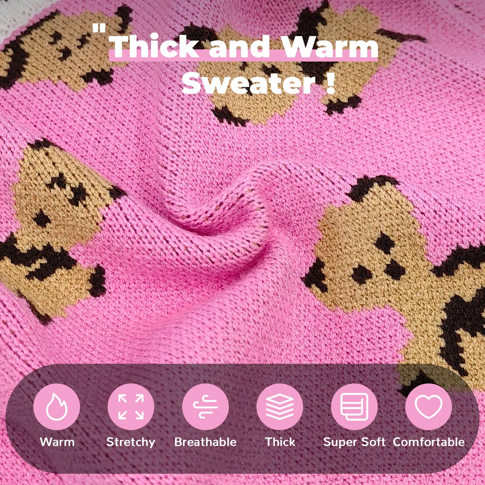 Petcare stretchy chest area fits small to medium pets.