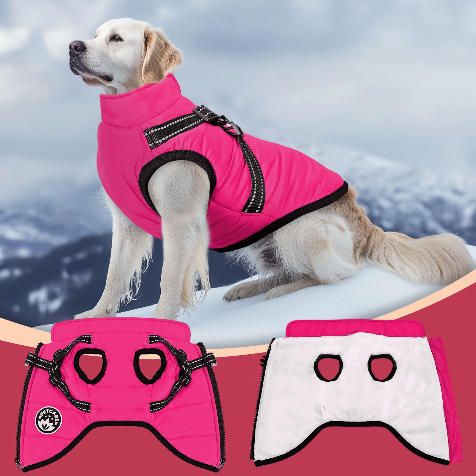 PetCare Coat—8 sizes ensure a comfortable fit from small to large.