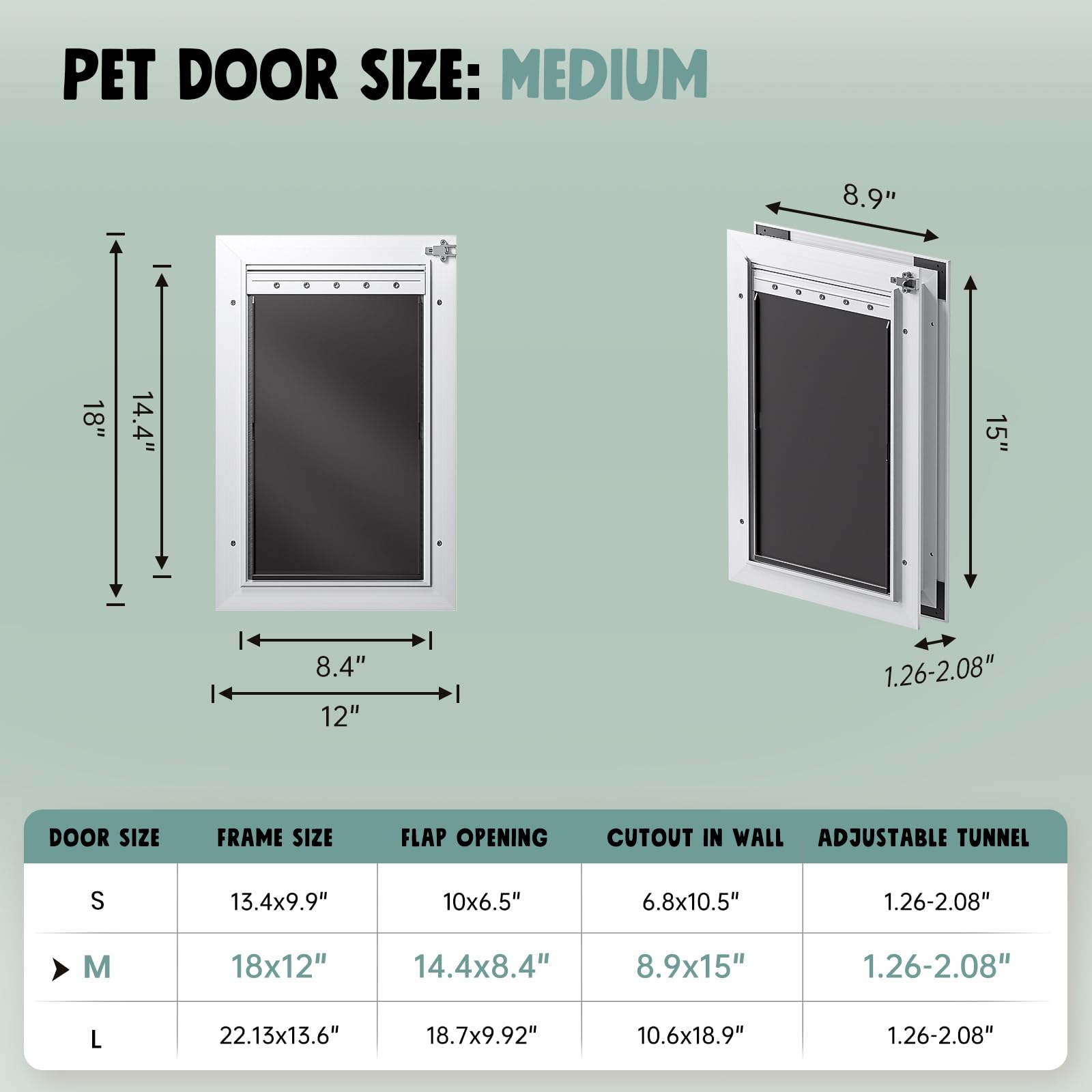 PETCOMING insulation flap boosts warmth and blocks dust for cozy interiors.