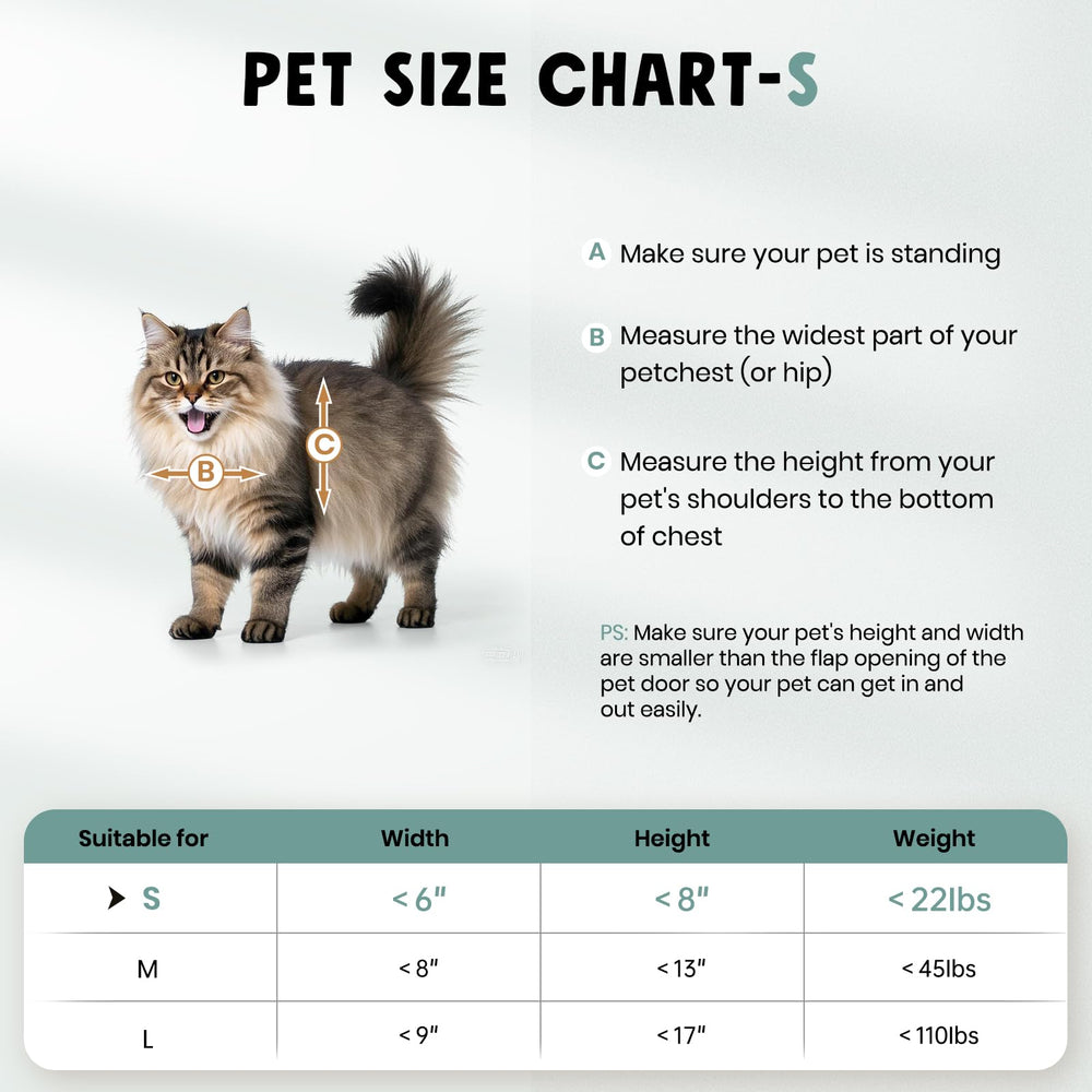 PETCOMING easy-installation guide video indicates quick DIY setup.