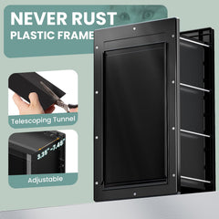 PETCOMING insulated flap emphasizes wind and temperature control at entry