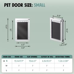 PETCOMING insulated dual-flap design reduces drafts for a warmer home