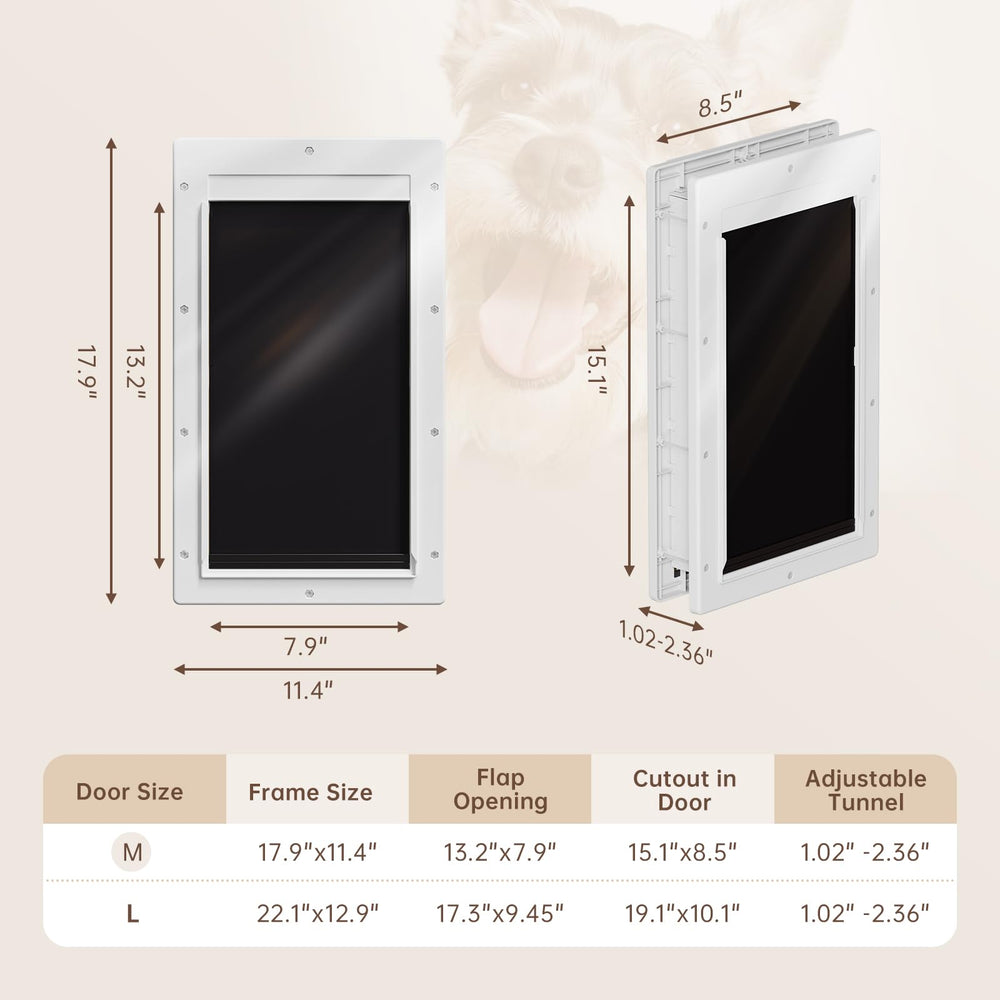 PETCOMING Never Rust Dog Door support team and replacement flaps promise