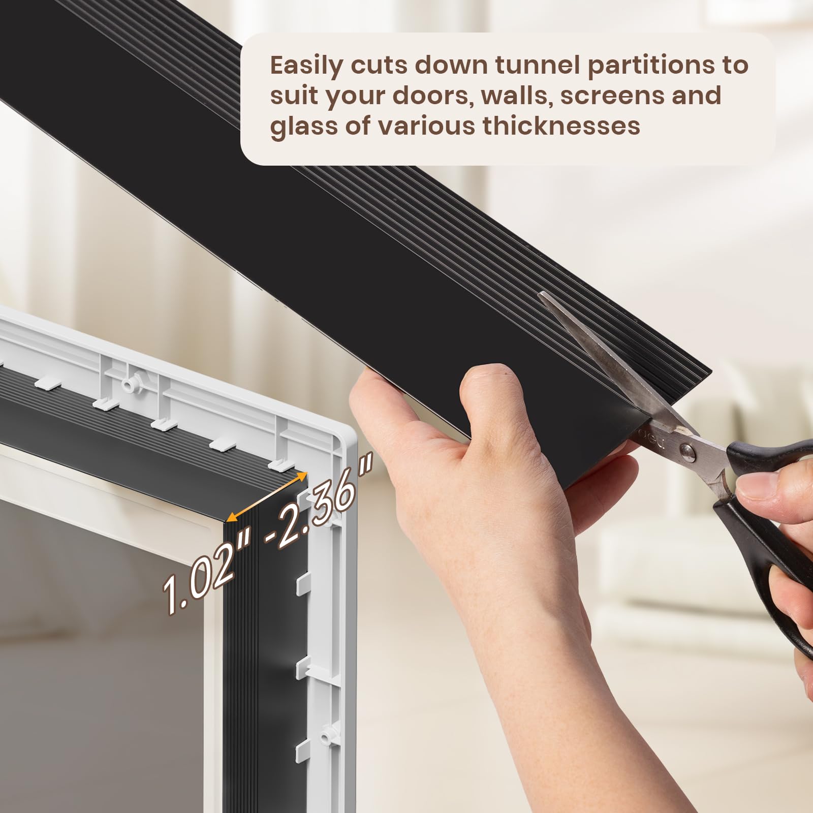 PETCOMING Never Rust Dog Door weatherproofing reduces drafts