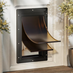 PETCOMING never rust plastic dog door large, durable access for pets.
