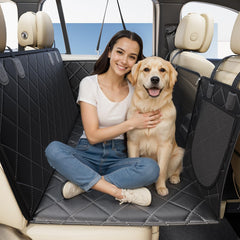 Petcozife dog car seat cover backseat extender adds space for comfortable travel