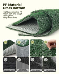 Petcozife drainage grid directs urine to the pad for quick drying floors.