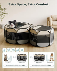 Petcozife two-room configuration demonstrates flexible layout for rest and feeding