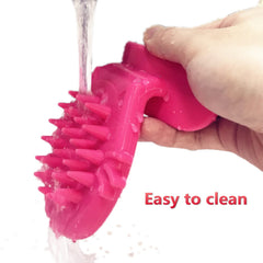 PETCYY multi-use brush suitable for small pets and dogs during care.