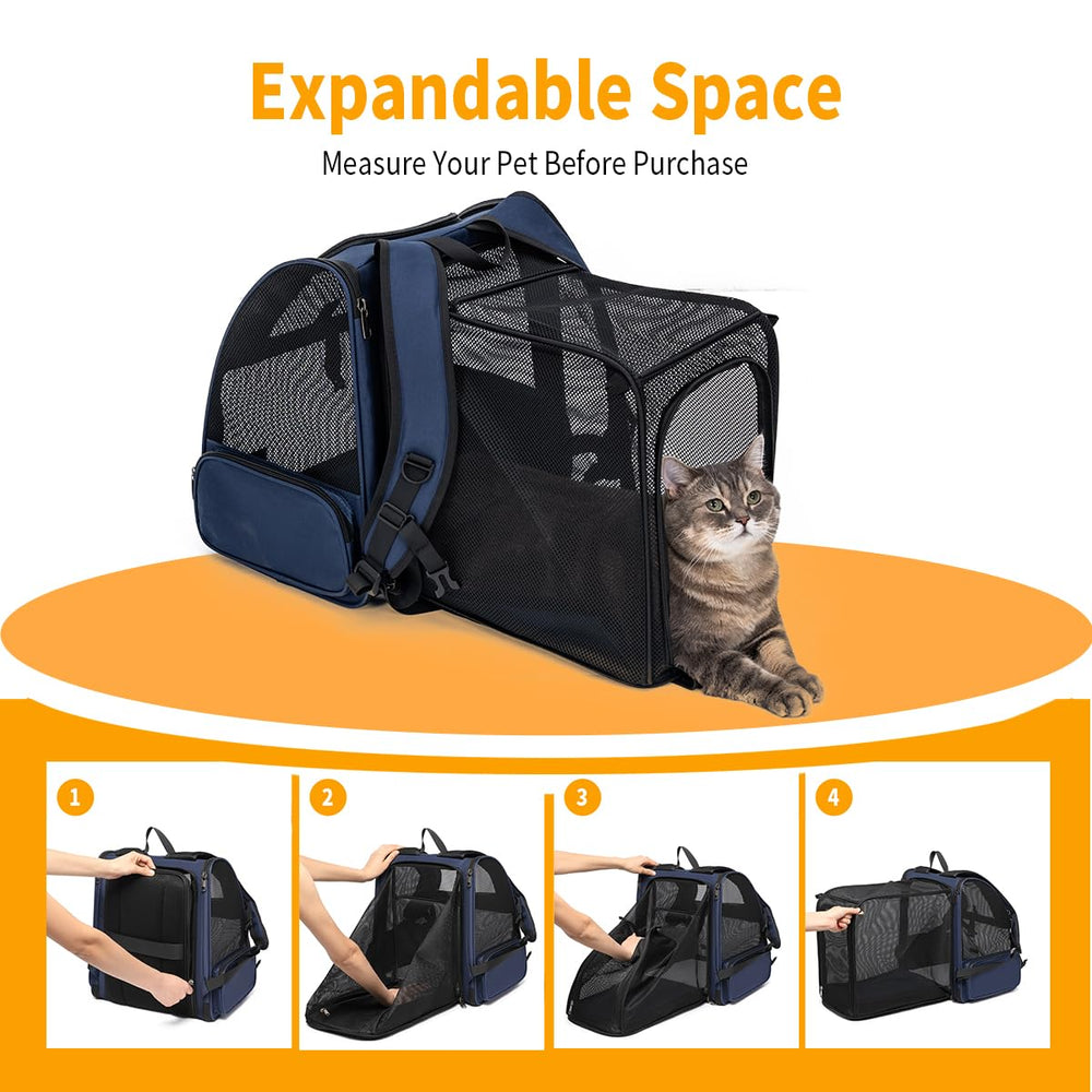 Petdiwoo Cat Backpack pockets store essentials and treats on the go