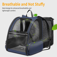 Petdiwoo Cat Backpack solid bottom pad provides sturdy pet support