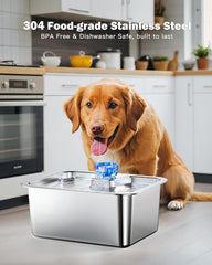 PETDOTT 7-layer filtration removes impurities, delivering fresher-tasting water for dogs.