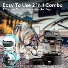 PETDOTT leakproof design helps prevent spills while traveling with active dogs.