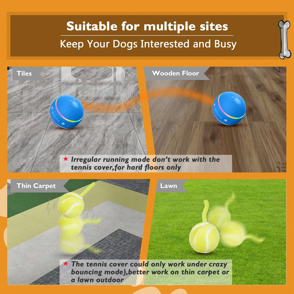 PetDroid interactive dog ball IP54 waterproof for indoor and outdoor use