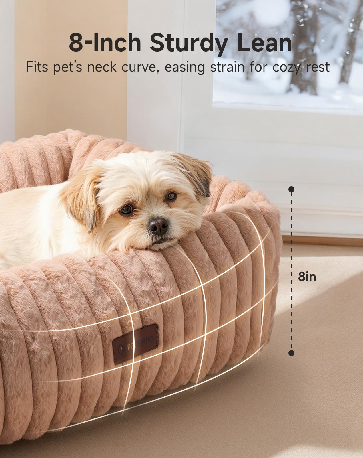 PETEMPO heated cat bed removable cover washing feature highlights easy-clean convenience.