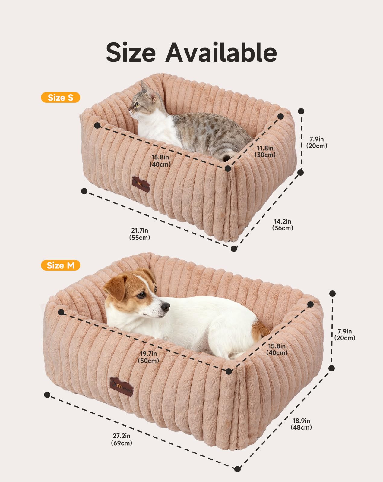 PETEMPO heated cat bed safety features include overheat protection and bite-proof cord.