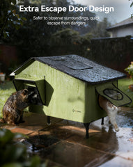 PETEMPO waterproof 900D Oxford cloth shelter protects from rain and spills.