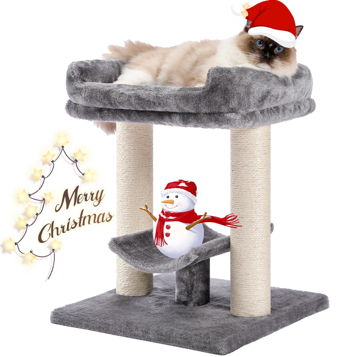 PETEPELA 19-inch scratching post base offers sturdy support for kittens.