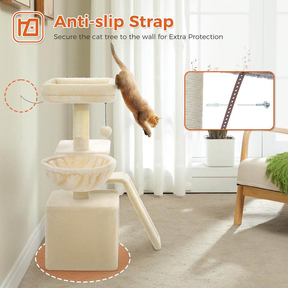 PETEPELA kittens-friendly cat tree ideal for kittens and small cats