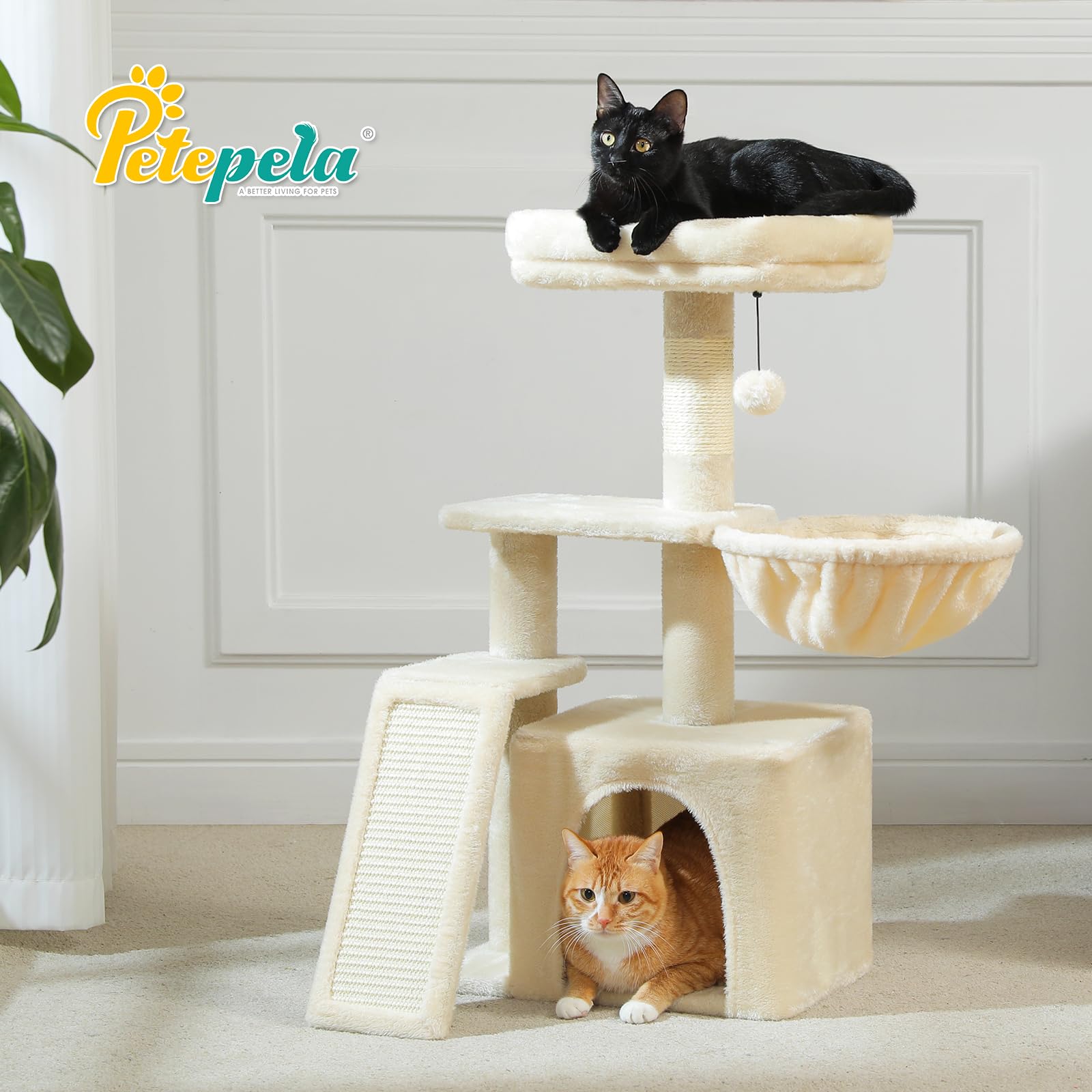 PETEPELA removable top bed perch enables easy cleaning and versatile lounging