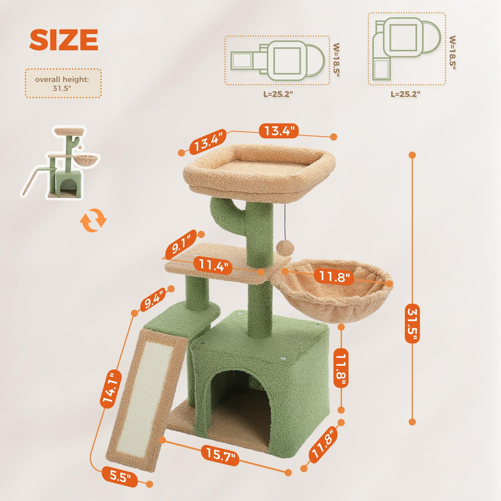 PETEPELA cat hammock and condo offer a cozy private resting area for cats.