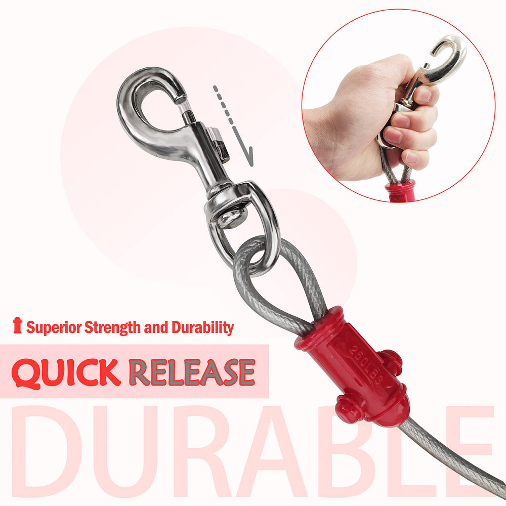 Petest 360-degree rotation tie-out prevents tangling during walks