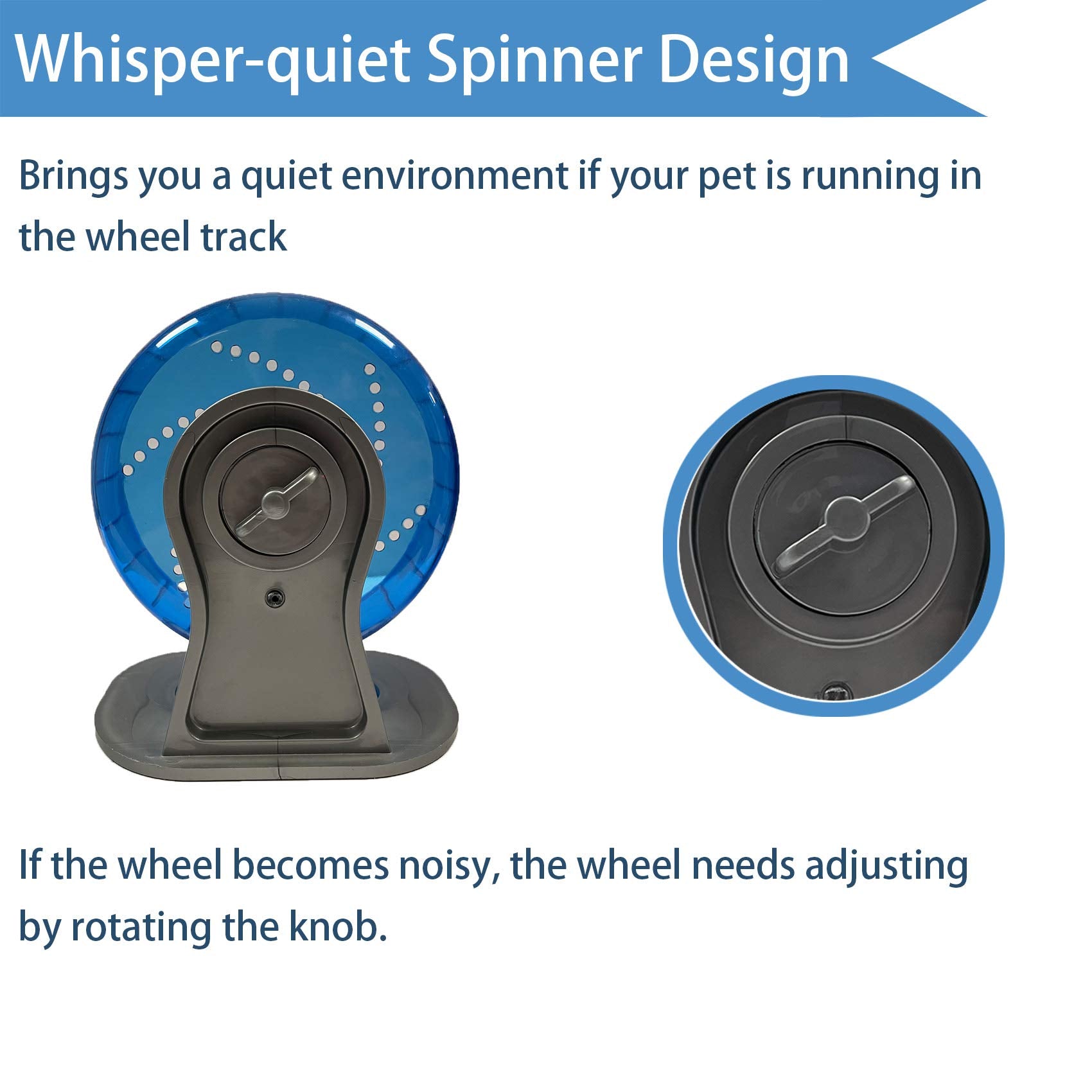 Petest hamster wheel attachable to wire homes blue fits various cages
