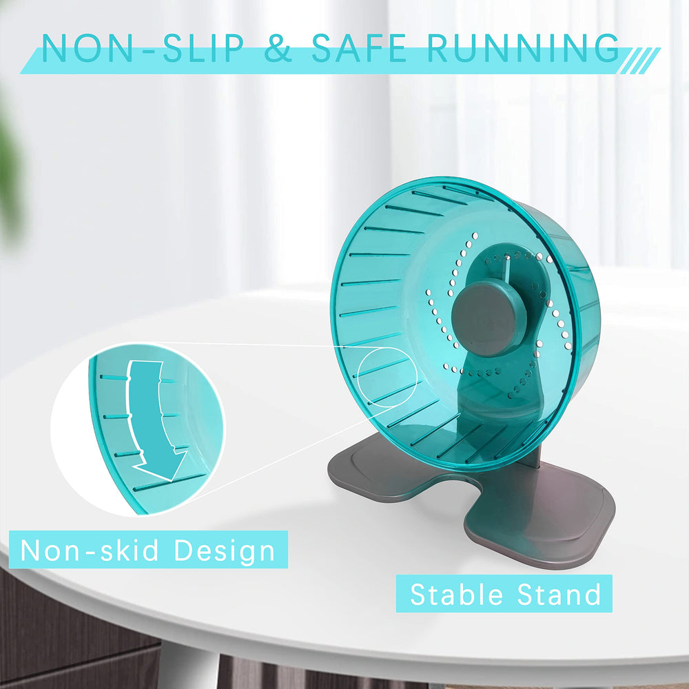 Petest hamster wheel stand or wire attachment offers flexible placement options.