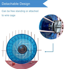 Petest hamster wheel with stand blue offers versatile placement options