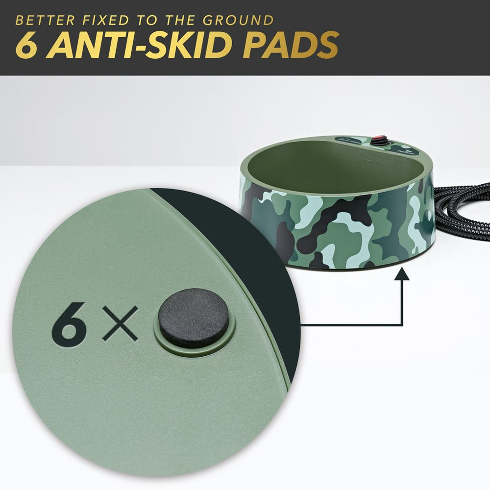 Petfactors heated-bowl auto-standby protects the bowl when water is empty