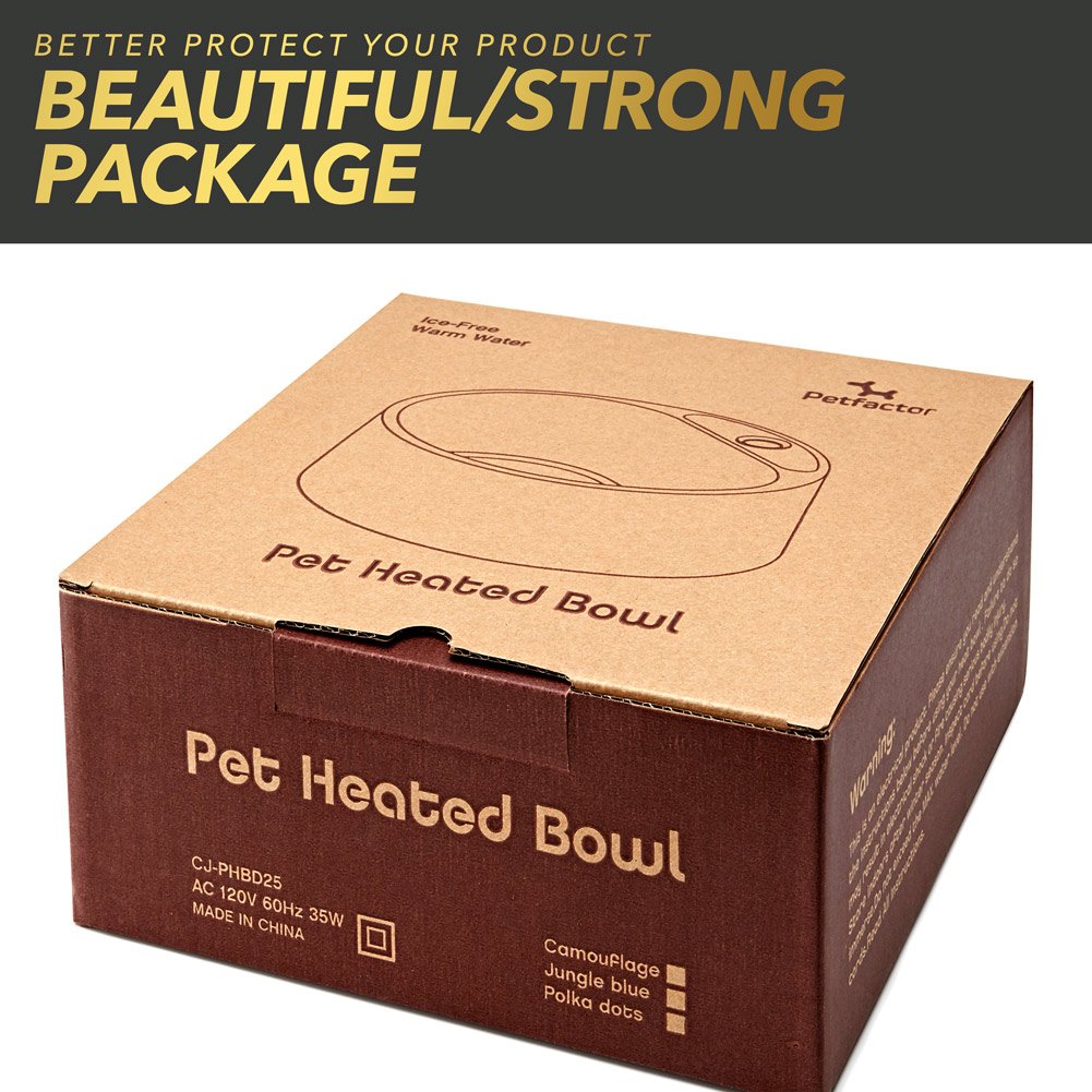 Petfactors thermal water-bowl for outdoor animals keeps water unfrozen in winter