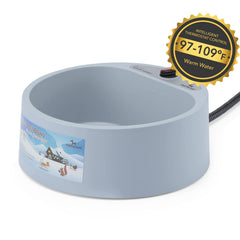 Petfactors thermal water bowl outdoor use demonstrates winter-ready hydration
