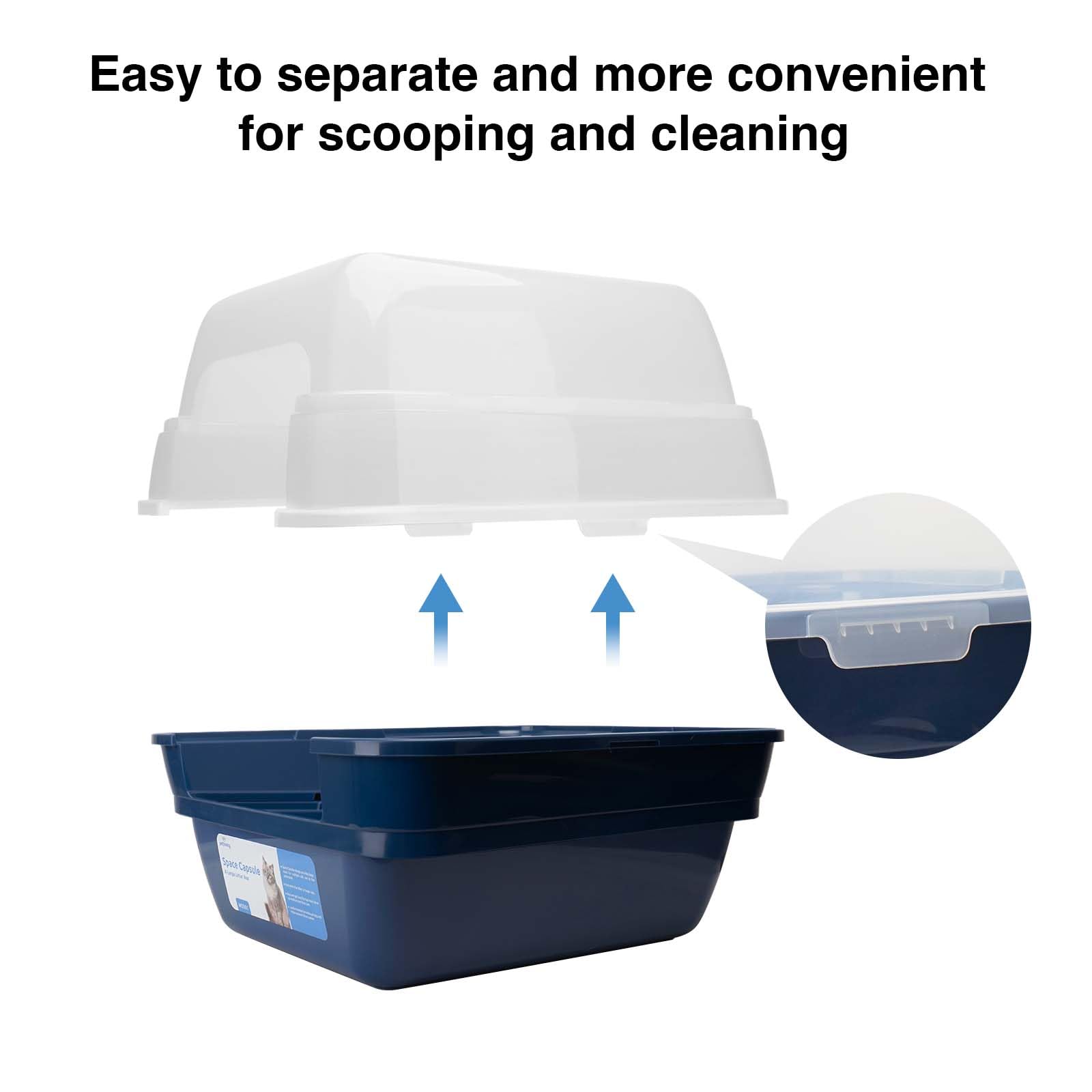 Petfamily dual use hood and base adapt from kittens to adult cats.