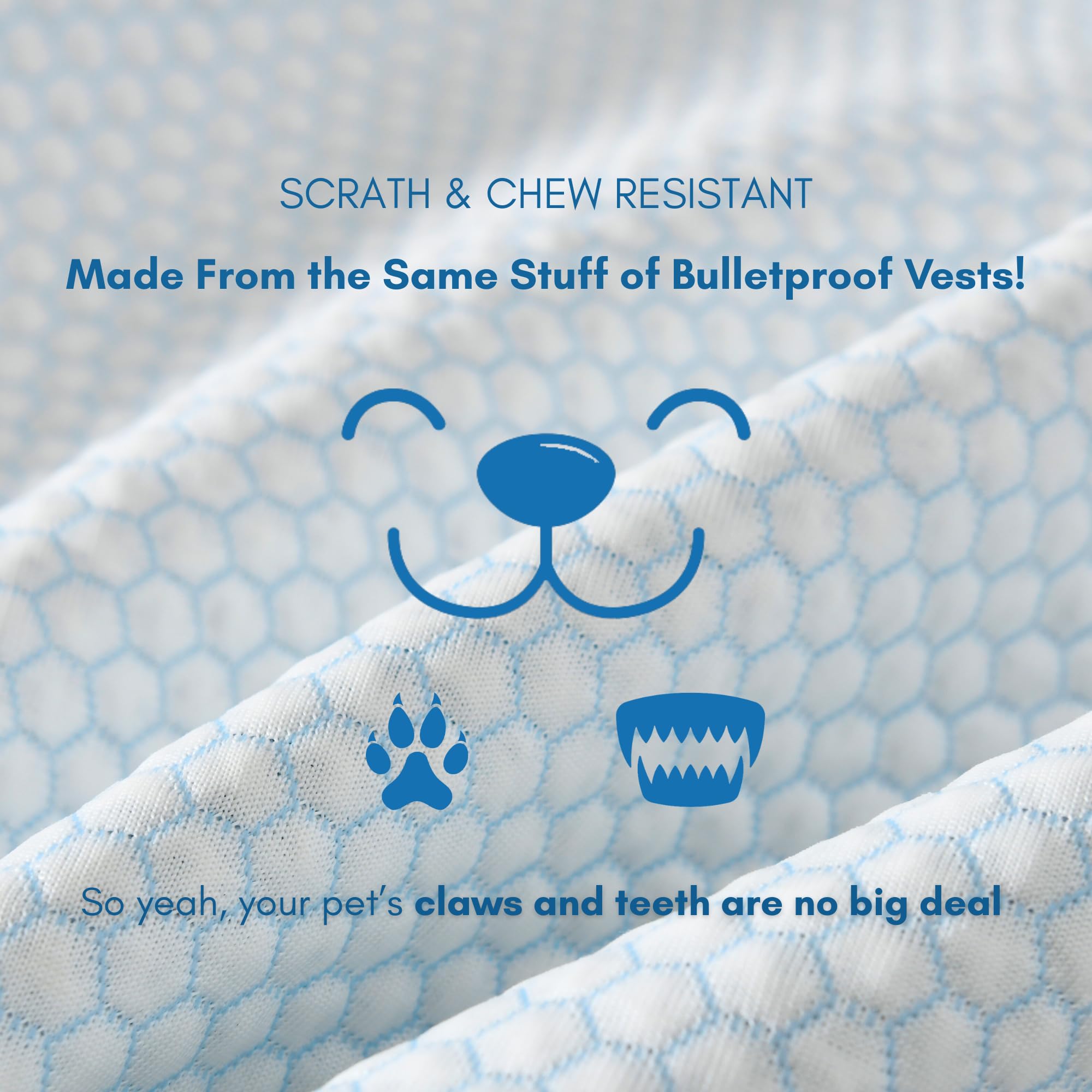 Petfelix dog cooling mat machine-washable with quick-dry lining for easy cleanup after adventures.