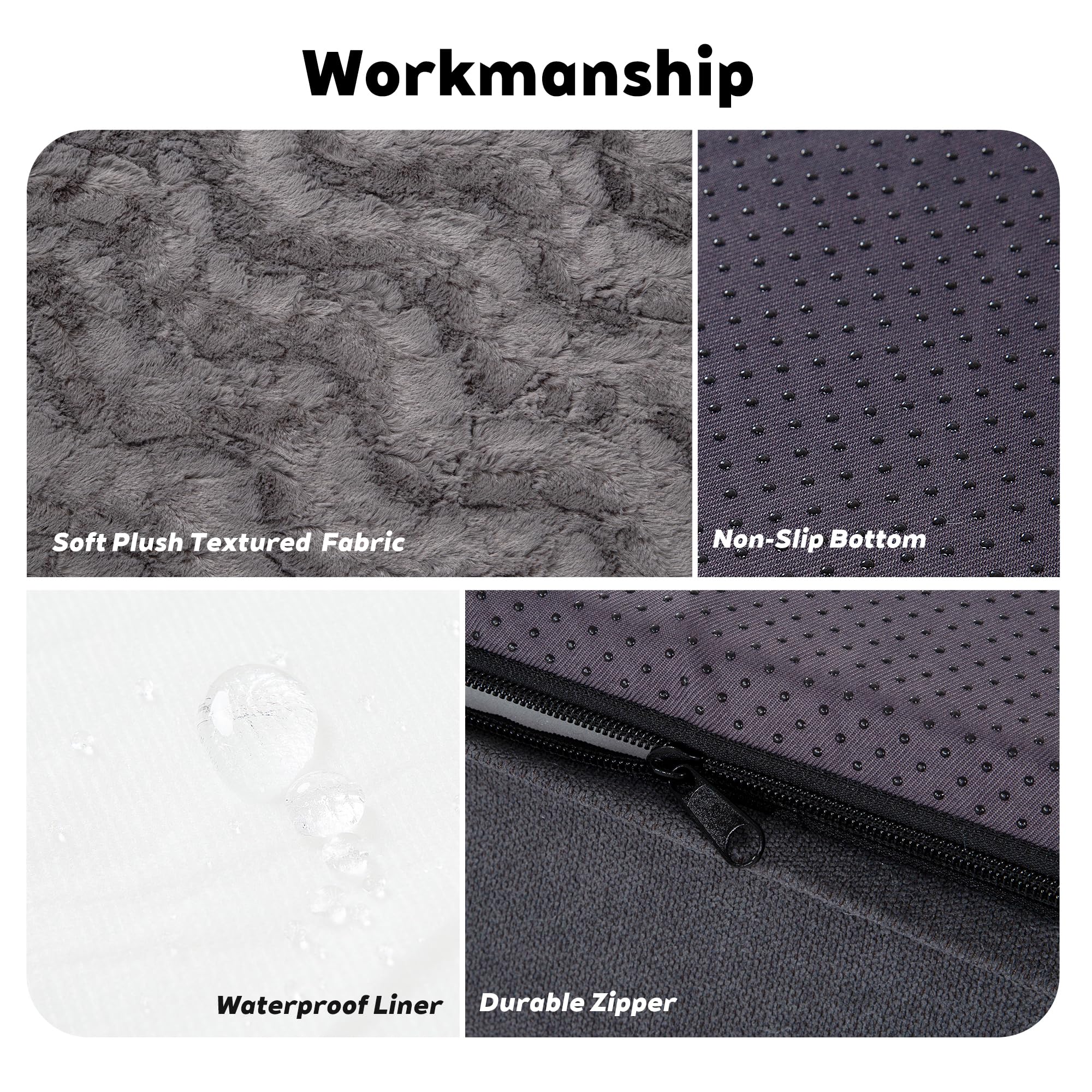PetFun memory-foam-closeup highlights durable, supportive foam for lounging and joints