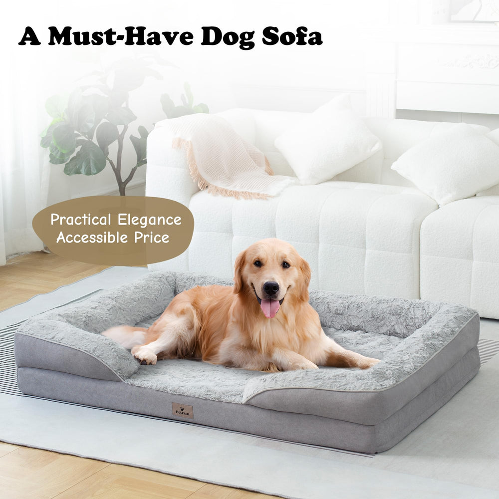 PetFun XL foam closeup highlights high-density egg-crate foam for even distribution