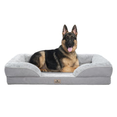 PetFun XL orthopedic dog bed front view shows roomy support for large dogs