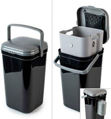 PetFusion outdoor waste bin with locking handle for easy yard cleanup