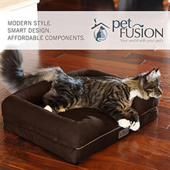 PetFusion Ultimate Dog Bed preloaded bolsters offer cozy edge support for cuddling pets