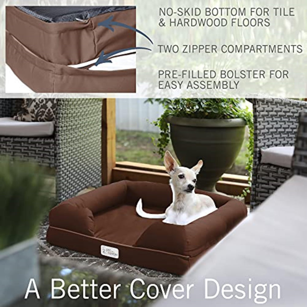 PetFusion Ultimate Dog Bed YKK zipper closure ensures smooth maintenance