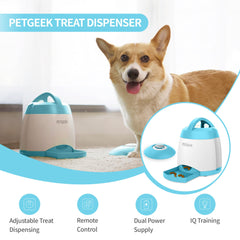 PETGEEK button-trigger feeder — encouraging interactive play and memory training