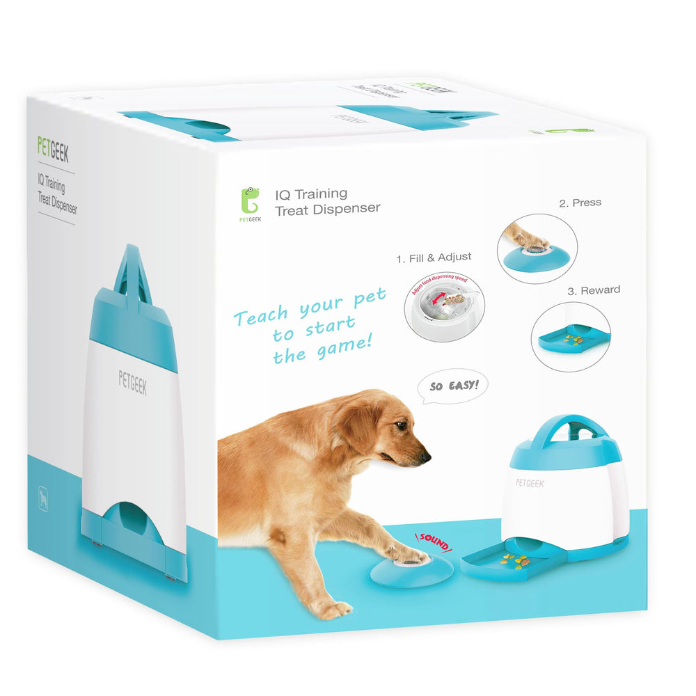 PETGEEK dog-owner play session image emphasizes bonding during treat challenges