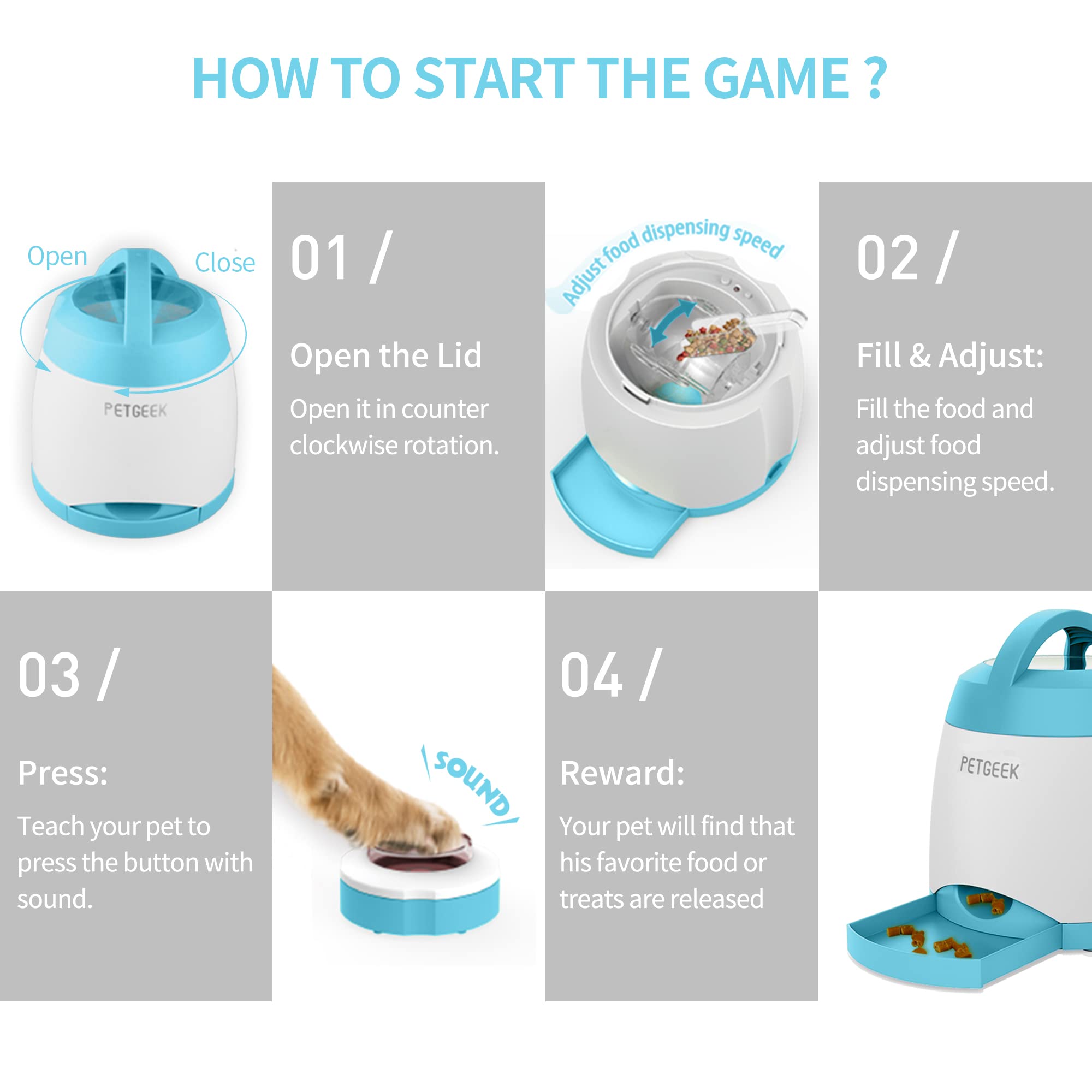 PETGEEK remote control — extend play distance for indoor and outdoor fun