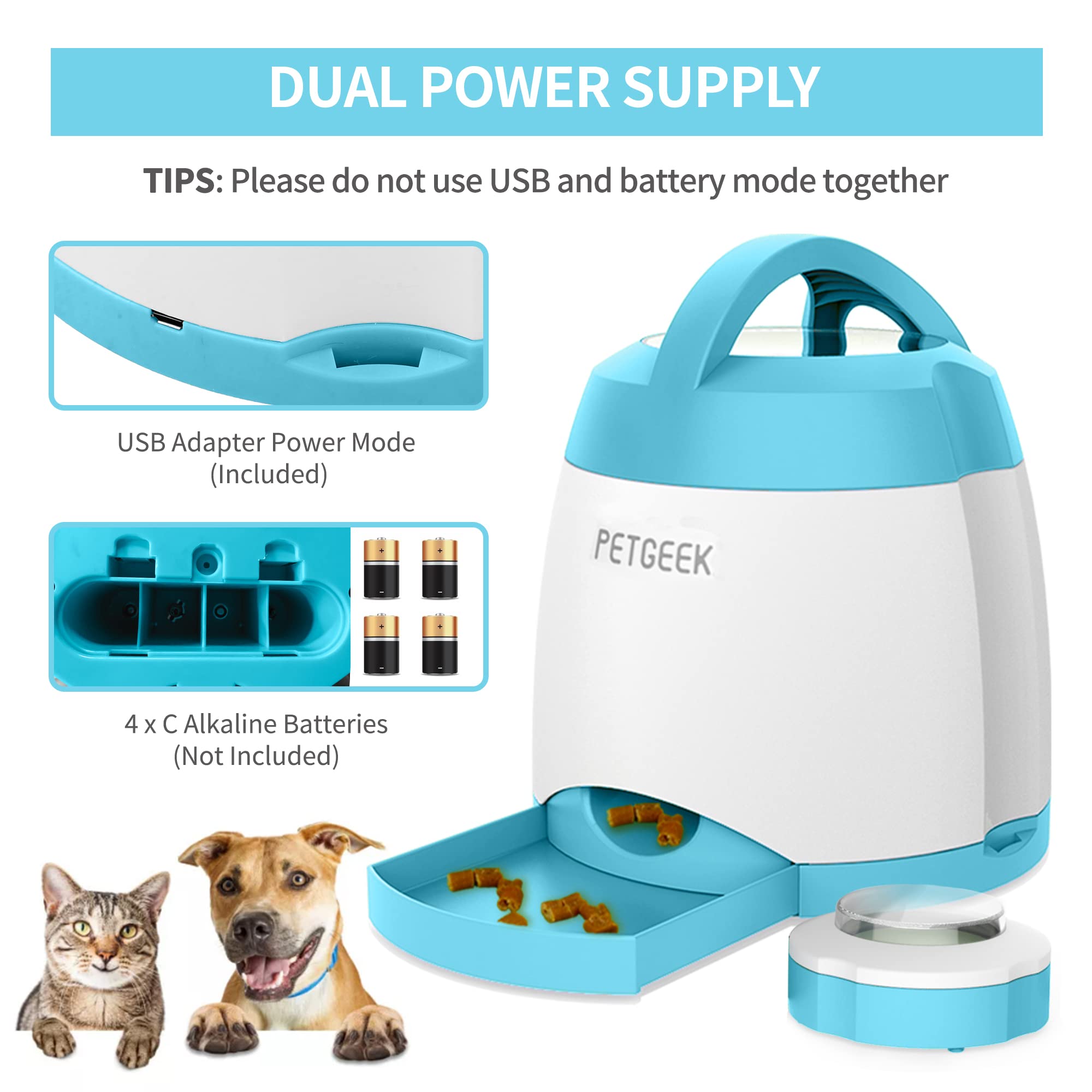 PETGEEK sealing cover non-slip base — stable design for home use