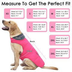 Petglad cozy fleece lining traps heat for extra warmth against winter cold.