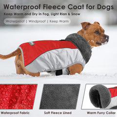 Petglad dog coat with back leash hole for easy harness attachment