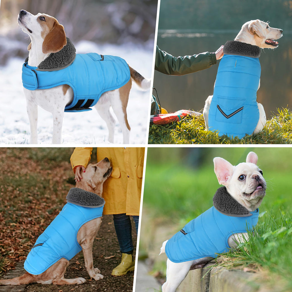 Petglad dog coat reflective stripes improve visibility and safety at night