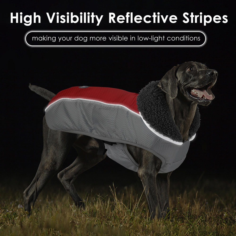 Petglad coat thick fleece lining traps warmth for cold days